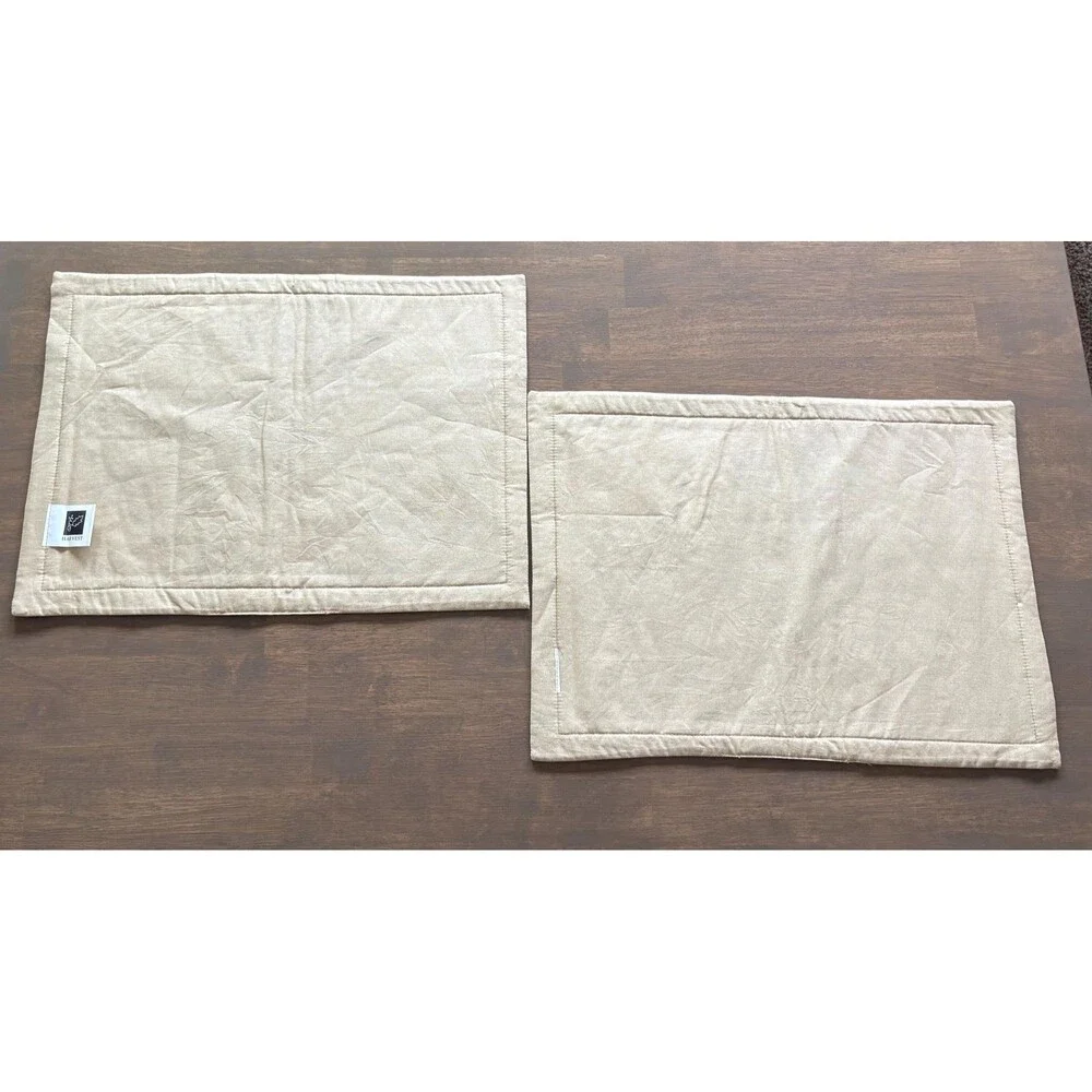 Pair Of ‘Happy Harvest” Fall Placemats 100% Cotton